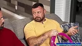 Stepdaughters Jc Wilds And Molly Little 18+ Caught Kissing And Licking In Bathroom With Father-In-Law