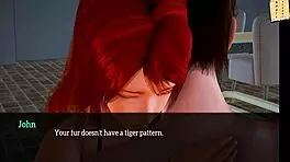 In my new family, the teen girl explores erotic 3D adventures