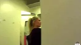 mallcuties blonde girl cheats on boyfriend in public