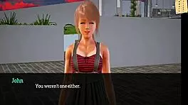 In my new family, the teen girl explores erotic 3D adventures
