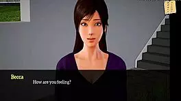 In my new family, the teen girl explores erotic 3D adventures