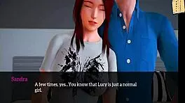 In my new family, the teen girl explores erotic 3D adventures