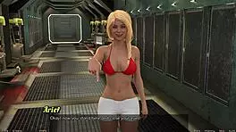 my first kiss with redhead haylee in space