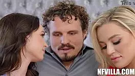 Blake blossom and lilly bell make taboo wishes come true with robby echo