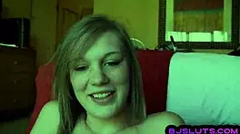 small tits pov oral teen 18+ sucks cock and talks slutty in close-up