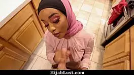 Guy Persuades Middle Eastern Friend For Rough Hijab Lust Fuck