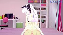 Why is Murasaki Shion having intense sex in hentai?