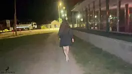 she was alone on the street, so i kept her company? what a big cock surprise!