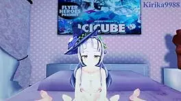 Why is Murasaki Shion having intense sex in hentai?