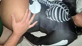 This Is How Halloween Parties End for This Sexy Mexican Slut, Right?