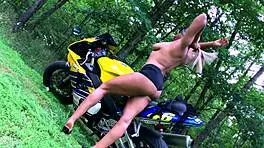 Behind Scenes Motorcycle Photoshoot with Nina Rivera