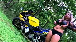 Behind Scenes Motorcycle Photoshoot with Nina Rivera