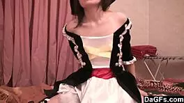 Sexy Caribbean Pirate Girl Feels Excited Stripping For The Webcam