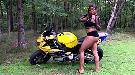 Behind Scenes Motorcycle Photoshoot with Nina Rivera