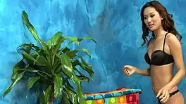 this oiled masseuse enjoys sucking the one-eyed monster