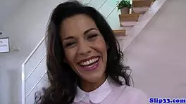 Classy euro teen 18+ sucks old man's cock