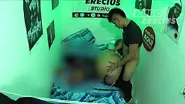 My neighbor sneaks out for a quick creampie