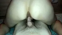 Condom play with Tinder girl ends in cum on tits