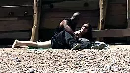 bbc pounds cheating redhead teen 18+ hard on public beach