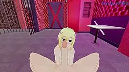 darkness and kazuma satou explore intense pleasures in konosuba hentai world