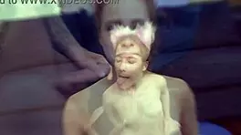 feeling the huge cock stretch my tight pussy and ass for the first time