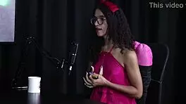 First Orgasm Giving Ass! Loves Big Cock! Spaghetti Transsexual Sheer Red!