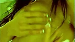 young 18+ slut fingers herself in bathroom solo