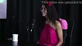 First Orgasm Giving Ass! Loves Big Cock! Spaghetti Transsexual Sheer Red!