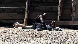 bbc pounds cheating redhead teen 18+ hard on public beach