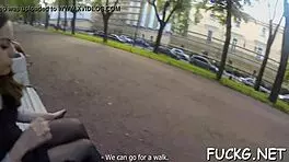 This wicked teen 18+ begged for hardcore action after a sneaky pickup.