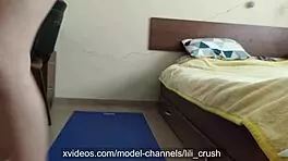 Get Horny During Morning Workout And Finger Your Pussy To Orgasm!