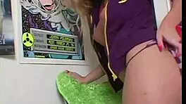 Blonde Christina Chaos Finger Bangs Pussy!