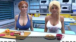 Mature Woman Gives Public Handjob In Stranded In Space Game