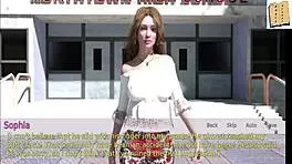 Is the wife watching her stepmother with the teen?