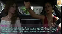 Is the wife watching her stepmother with the teen?