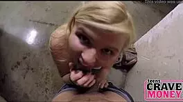 Blonde Teen Fucks For Cash With Blowjob And Pov Sex