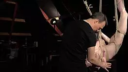 I am the submissive bitch getting dominated and fucked for my bondage disobedience.