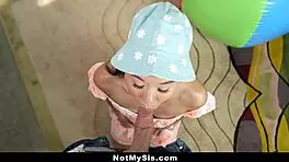 Stepsister Begs Stepbrother For Taboo Fucking