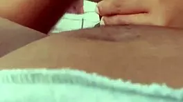 Teen slut girl gives blowjob and tit fuck to big cock couple