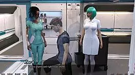 曲线嫩妹想摸我大鸡巴太空里