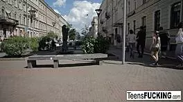 Sexy teen Dila gets her tight ass fucked deeply