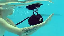 Mimi Cica Gets Horny Underwater with Ex Girlfriend, Showing Natural Tits and Ass