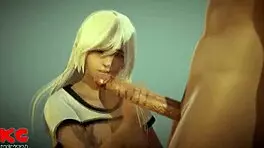 Sweet Teen 18+ Gives Handjob And Sex In 3d Animation