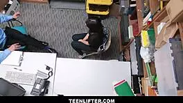 petite latina shoplifter fucks guard?