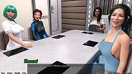 Teen stranded in space becomes master's curvy apprentice