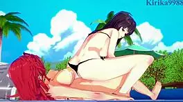 Excellen Browning, Setsuko Ohara, and Festenia Muse dive into intense futanari sex in Super Robot Wars hentai