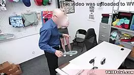 Lilly Bell caught shoplifting, punish her tiny pussy hard?