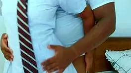 Hot Teen Couple in Uniform Fucks with Tight Wet Pussy, Big Natural Tits, and Gaping Ass