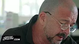 Sofie Marie teases with her blowjob skills