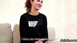 Cuddly sweetie explores intimate moment with partner